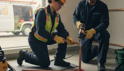 Emergency plumber repairing a leak in New Orleans, LA home
