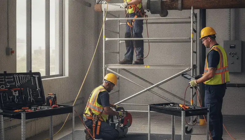 Emergency plumber inspecting a New Orleans, LA home for leaks and pipe repairs