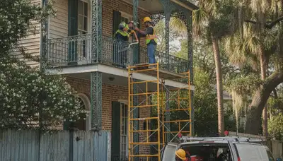 Plumber repairing a leak in New Orleans, LA for a plumbing repair service
