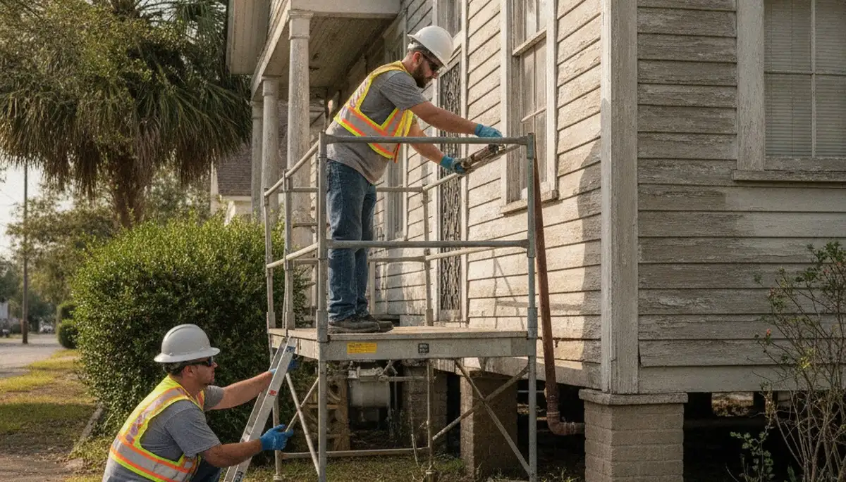 New Orleans, LA plumber repairing residential plumbing for fast leak and pipe service