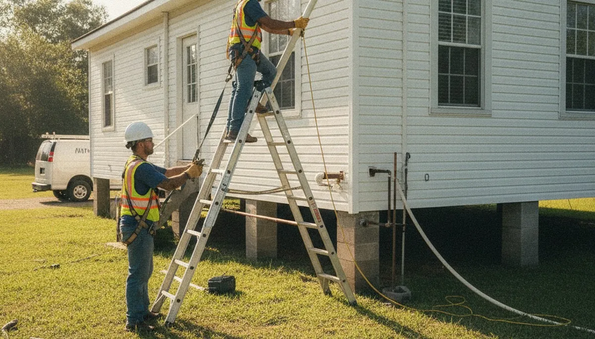 New Orleans, LA plumber repairing a leak for a plumbing repair service