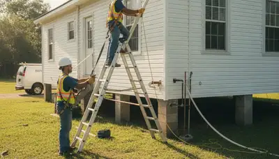 New Orleans, LA plumber repairing a leak for a plumbing repair service