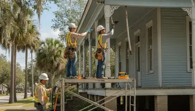 Plumber repairing pipe in New Orleans, LA for plumbing repair service