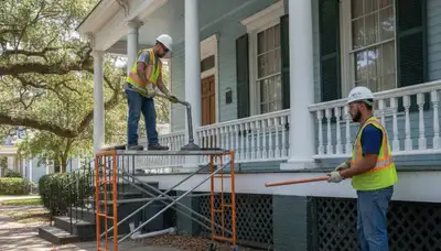 Plumbing repair technician in New Orleans, LA providing residential plumbing service