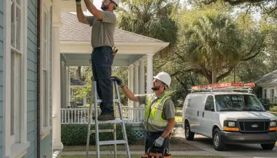 Plumber repairing a leak in New Orleans, LA for plumbing repair service