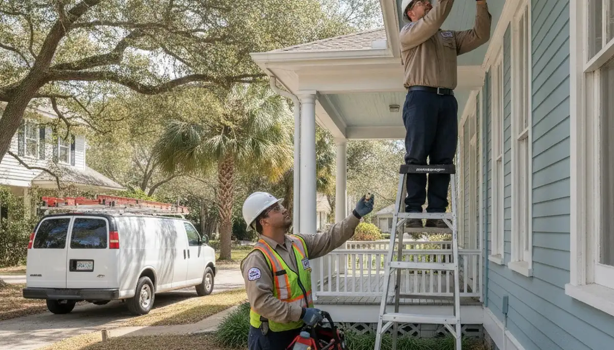 Professional plumber repairing a pipe in New Orleans, LA for emergency plumbing service