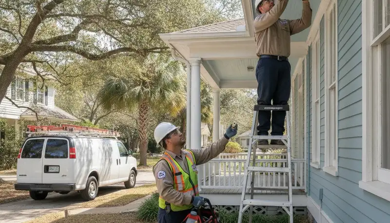 Professional plumber repairing a pipe in New Orleans, LA for emergency plumbing service