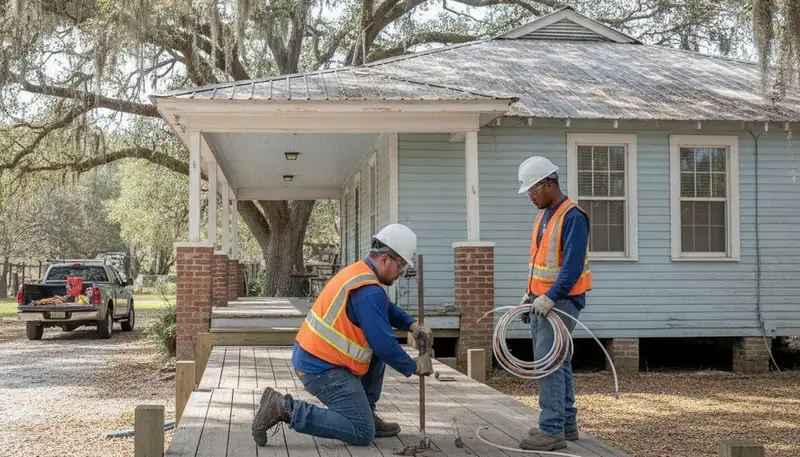 Plumber repairing a pipe in New Orleans, LA for reliable plumbing repair service