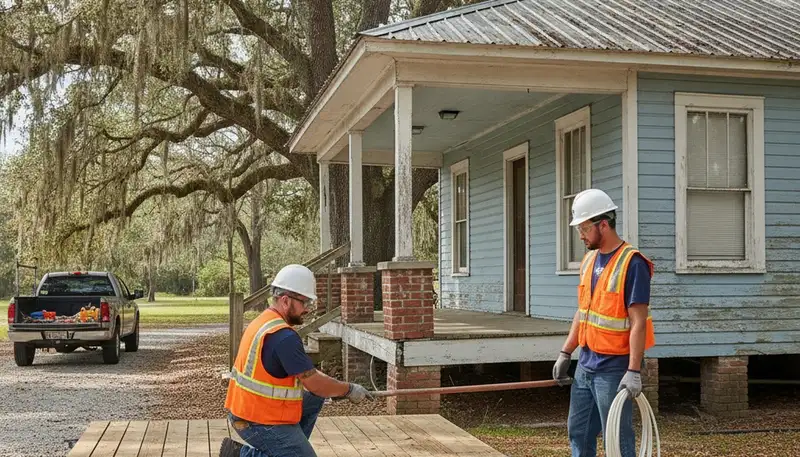 Plumber repairing a pipe in New Orleans, LA for reliable plumbing service