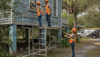 Plumber repairing a pipe in New Orleans, LA for plumbing repair service
