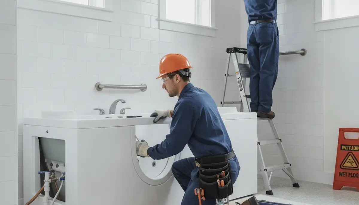 Walk-in tub installation for New Orleans, LA homes by On Call Plumbers